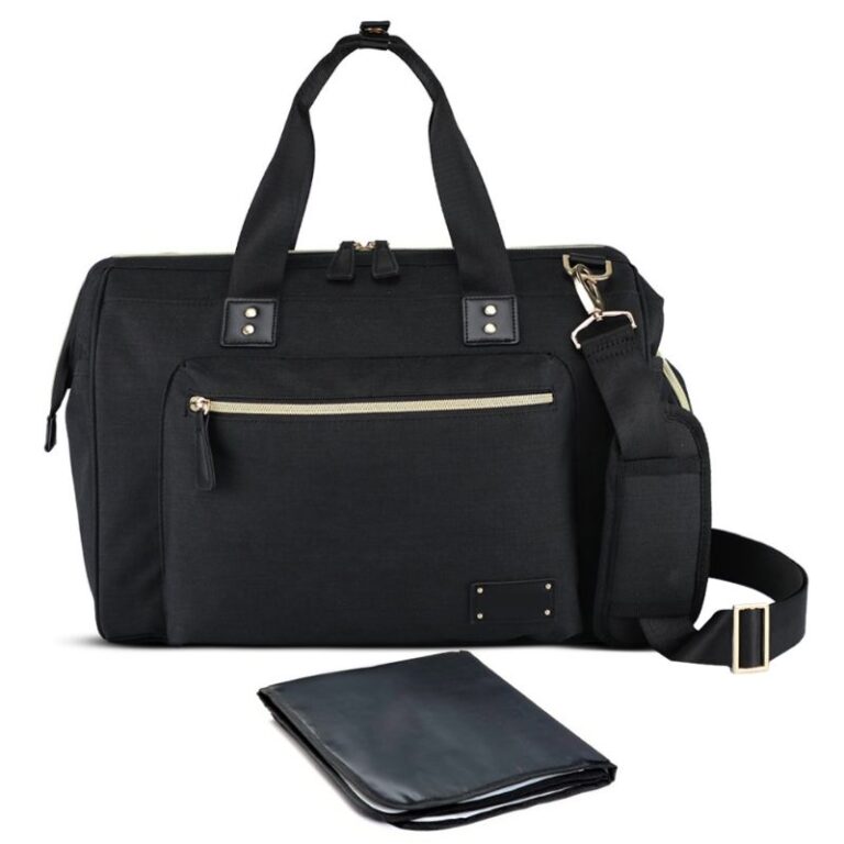Little Story - Zera Mom Dad Diaper Bag - Black