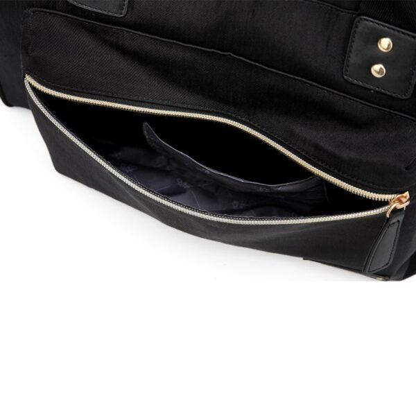 Little Story – Zera Mom Dad Diaper Bag – Black