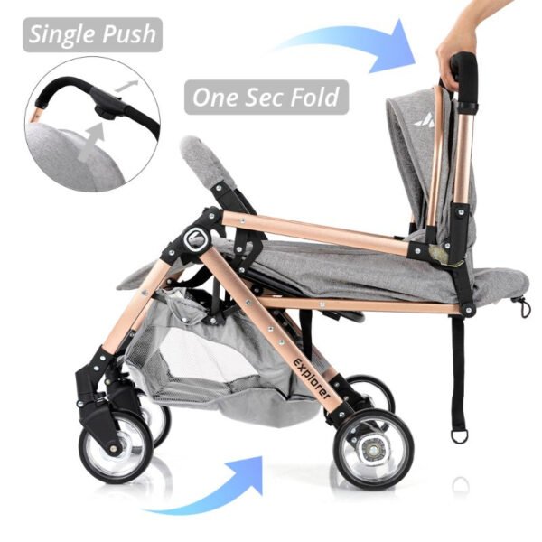 Teknum Explorer Travel Stroller-Grey