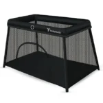 Teknum – Portable Quick fold Playard & Cot with Zipper Door & Carry Bag – Midnight Black
