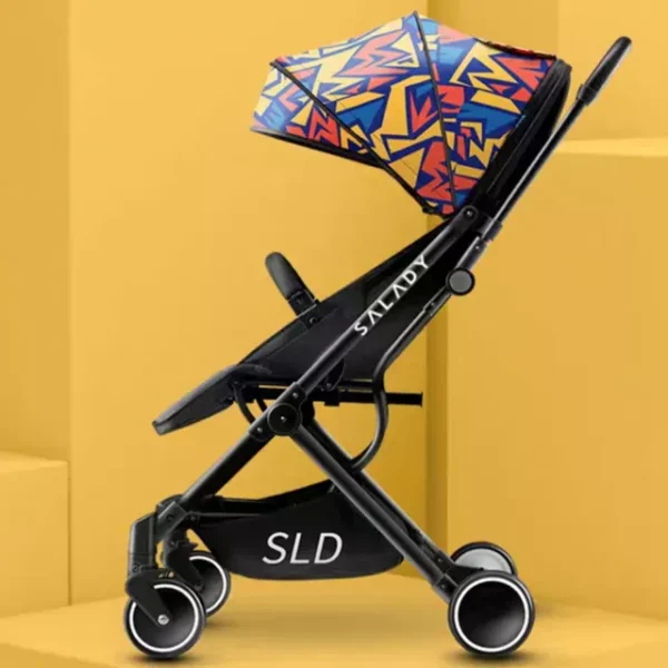 Teknum SLD Travel Lite Ultra-Compact Stroller, Foldable & Cabin-Friendly, with Carry Bag & Mosquito Net – Picasso