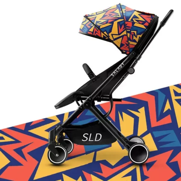 Teknum SLD Travel Lite Ultra-Compact Stroller, Foldable & Cabin-Friendly, with Carry Bag & Mosquito Net – Picasso