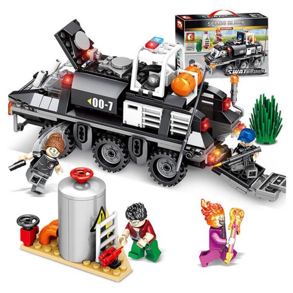 Sembo – 102367 – Blackhawk Swat Series Building Blocks – 368 Pcs – Black