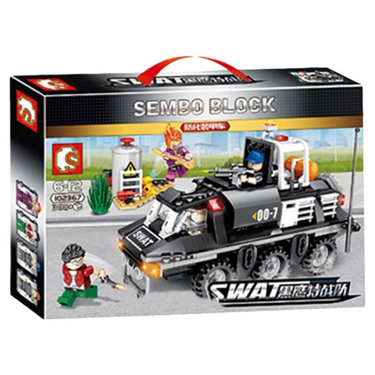 Sembo - 102367 - Blackhawk Swat Series Building Blocks - 368 Pcs - Black