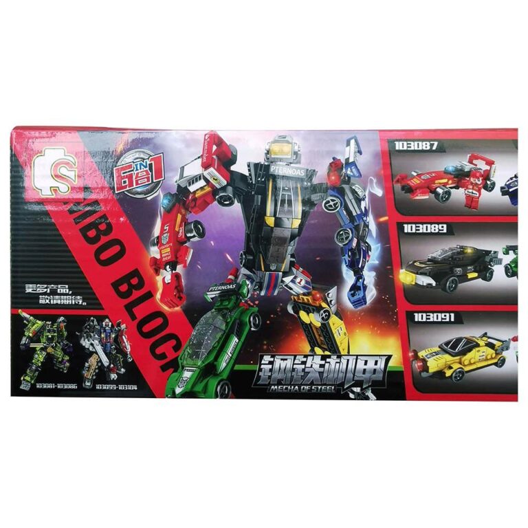 Sembo - 103087-103092 - Transformer Deformation Set Building Blocks - 657+ Pcs - Multicolor