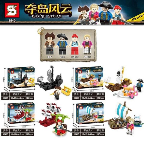 Sembo – 1540 – Capture The Island Building Blocks – 107 Pcs
