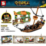 Sembo – 1551 – Capture The Island Building Blocks – 376 Pcs