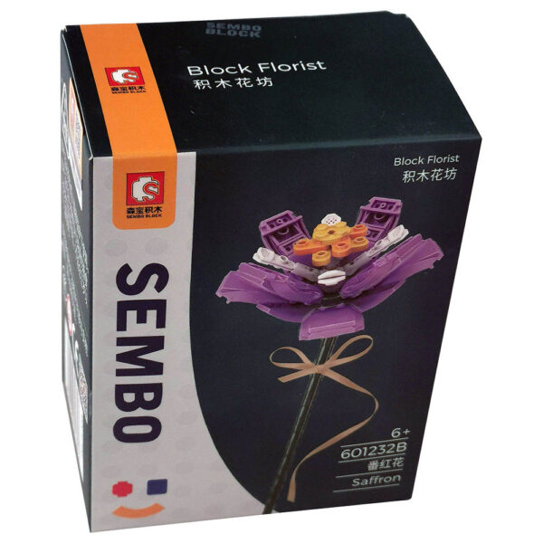 Sembo Crocus Flower Building Blocks – Yellow, White, Purple