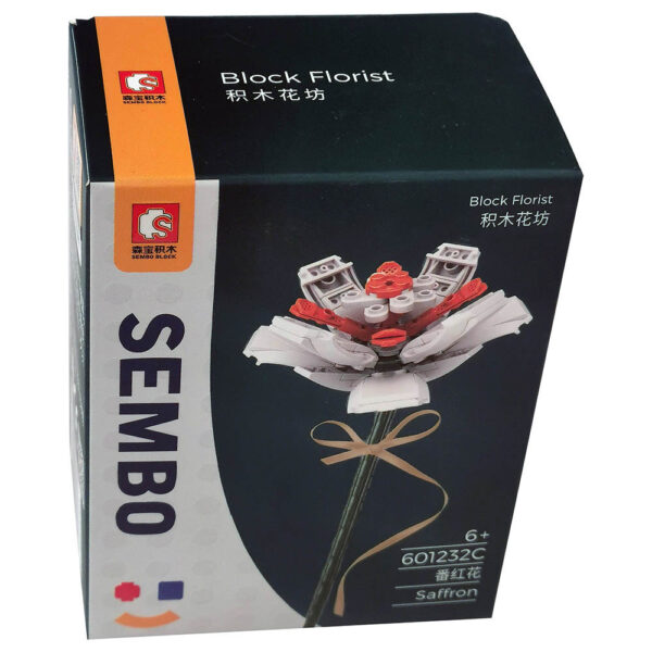 Sembo Crocus Flower Building Blocks – Yellow, White, Purple