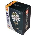 Sembo Clover Flower Building Blocks – White Pink Purple