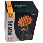 Sembo Chrysanthemum Flower Building Blocks – Blue Pink Yellow