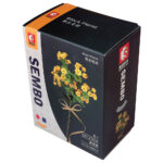 Sembo Solidago Flower Building Blocks – Yellow, Orange