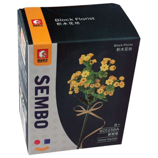 Sembo Solidago Flower Building Blocks – Yellow, Orange