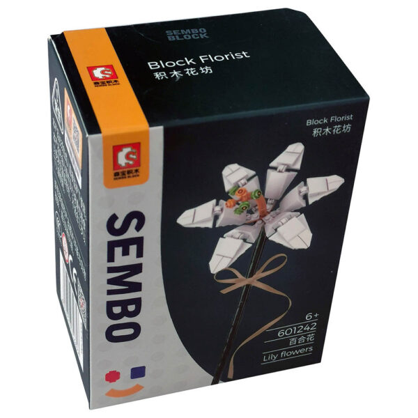 Sembo Lilly Flower Building Blocks – White