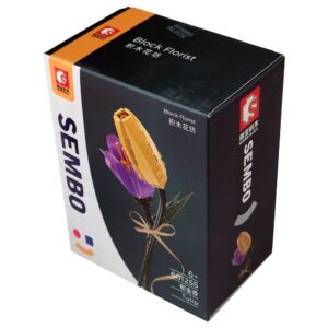 Sembo Tulip Flower Building Blocks - Yellow