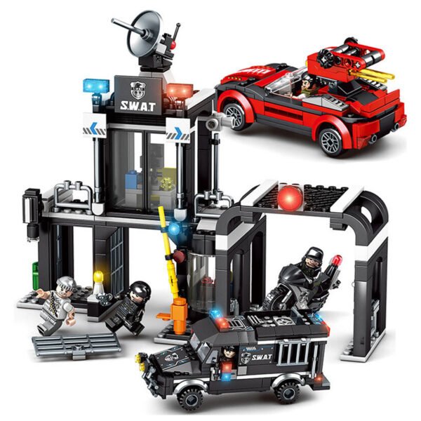 Sembo – Blackhawk Swat Series Building Blocks – 638 Pcs – Black
