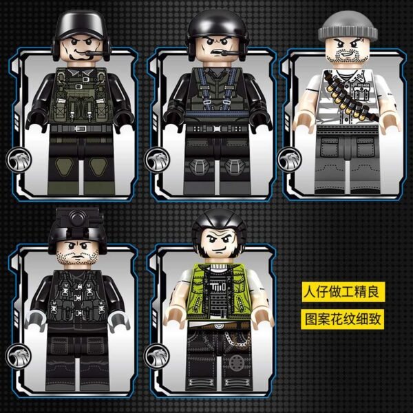 Sembo – Blackhawk Swat Series Building Blocks – 638 Pcs – Black