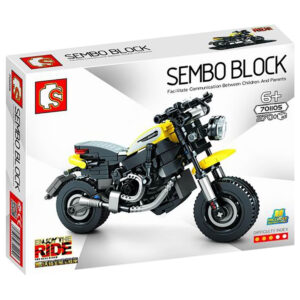 Sembo – Scrambler Scooter Building Blocks – 270 Pcs – Yellow