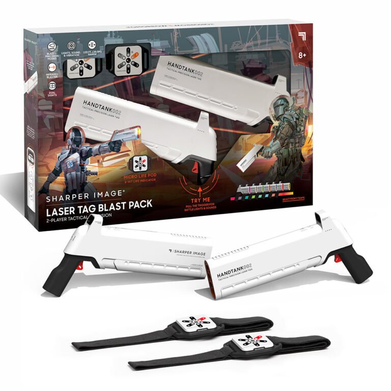 Sharper Image - Laser Tag Blast Pack 2 Player Laser Rifles Includes 2 Micro Damage Sensors