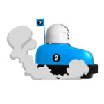 Sharper Image – RC Speed Bumper Road Rage Two Player Remote Controlled Toy
