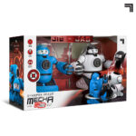 Sharper Image – Remote Control Toy Mecha Rivals Dual Player RC Toy – Blue and White
