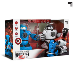 Sharper Image – Remote Control Toy Mecha Rivals Dual Player RC Toy – Blue and White