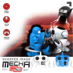 Sharper Image – Remote Control Toy Mecha Rivals Dual Player RC Toy – Blue and White