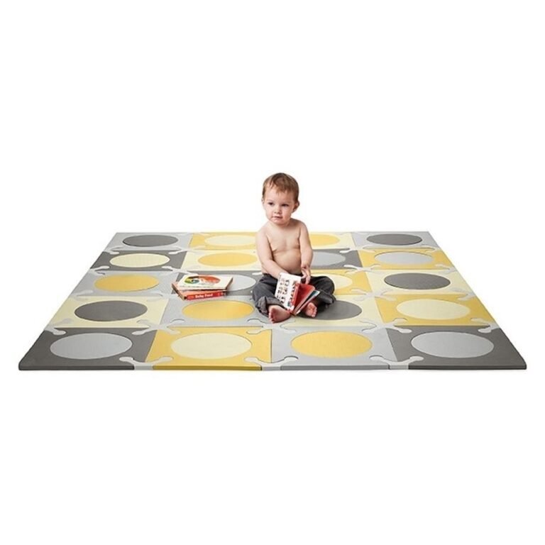 Skiphop - Playspot Floor Tiles - Gold & Grey