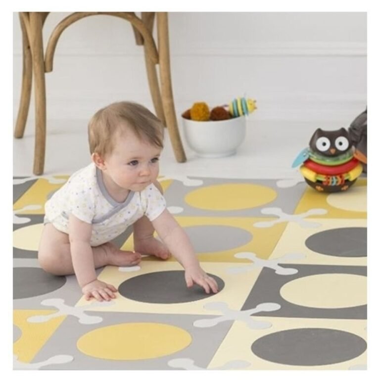 Skiphop - Playspot Floor Tiles - Gold & Grey