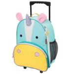 SkipHop Zoo Kids Rolling School Bag Luggage, Unicorn