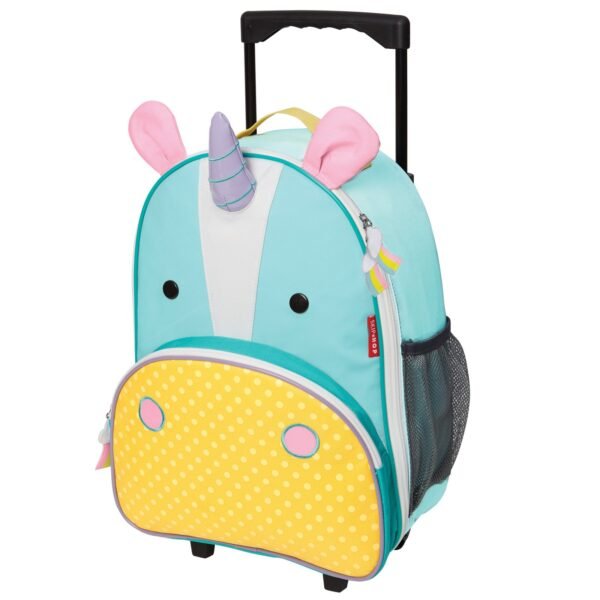 SkipHop Zoo Kids Rolling School Bag Luggage, Unicorn
