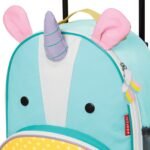 SkipHop Zoo Kids Rolling School Bag Luggage, Unicorn