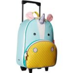 SkipHop Zoo Kids Rolling School Bag Luggage, Unicorn
