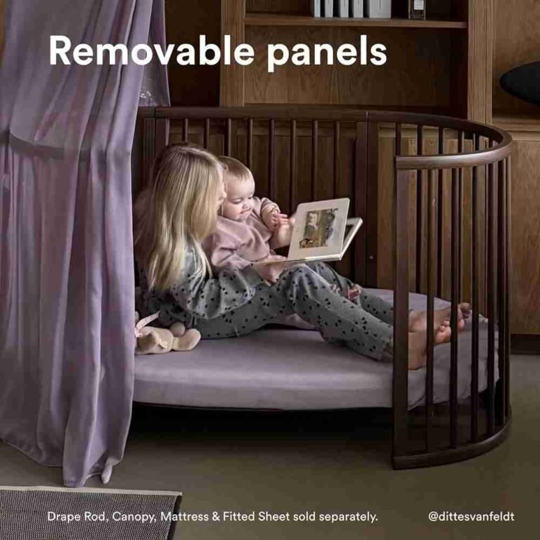 Stokke Sleepi Bed V3 – Warm Brown - Adjustable Baby Crib & Toddler Bed