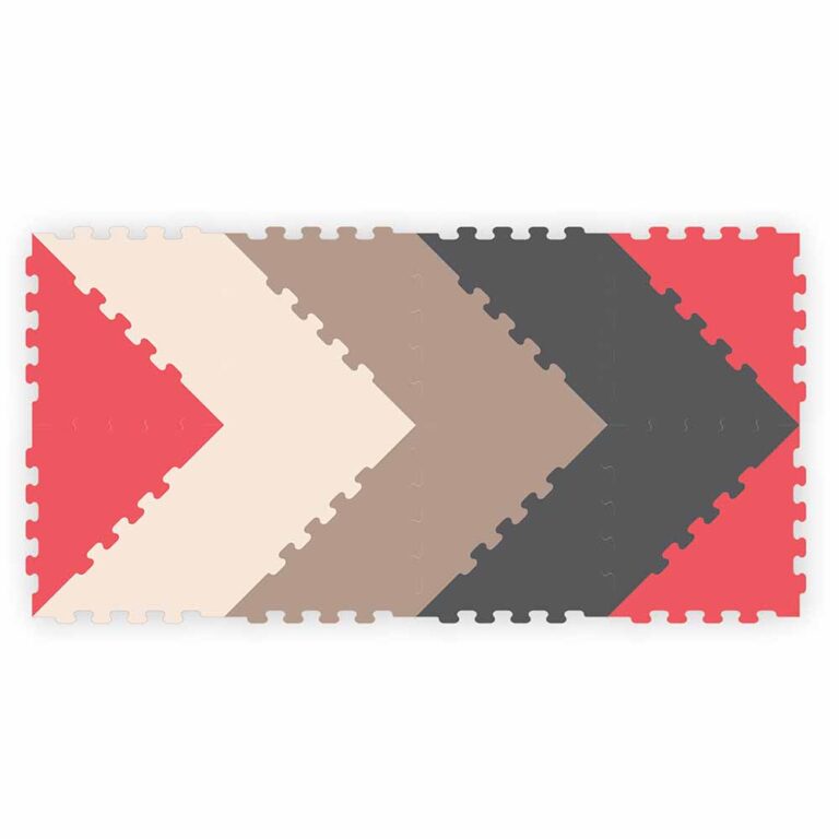 Sunta - 4 Colours Triangle Puzzle Floor Mat - 16 pcs