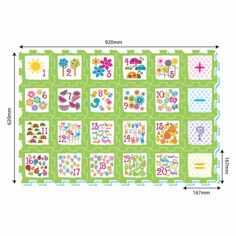 Sunta - Numbers & Objects Puzzle Mat 24pcs