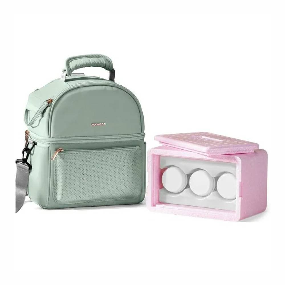 Sunveno – Breastmilk Cooler Bag With Insulation Box Set – Green