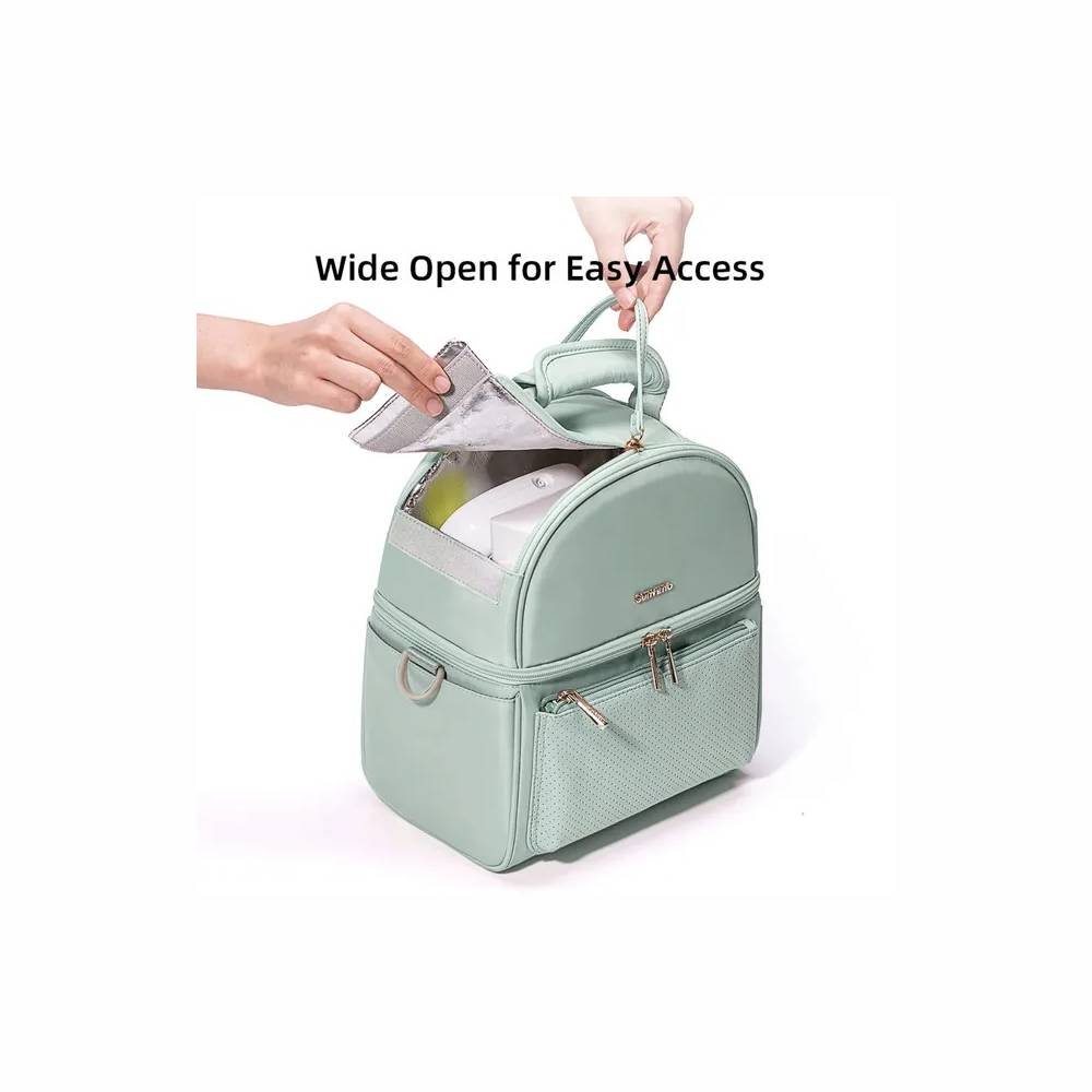 Sunveno – Breastmilk Cooler Bag With Insulation Box Set – Green