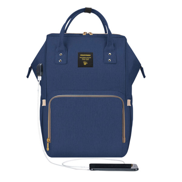 Sunveno – Diaper Bag With Usb – Navy Blue