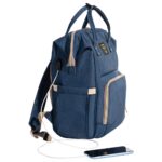 Sunveno – Diaper Bag With Usb – Navy Blue