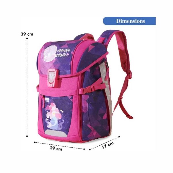 Sunveno – Mermaid Ergonomic School Bag 15-inch – Pink