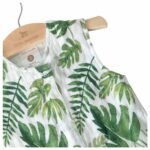 Little Unicorn – Cotton Muslin Sleep Bag – Tropical Leaf – Medium