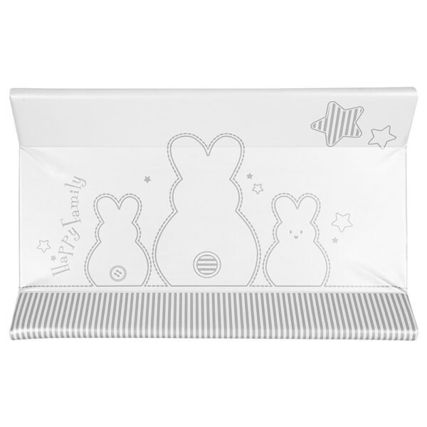 Brevi – Changing Mat Idea-Antibacterial – 3 Rabbits Grey