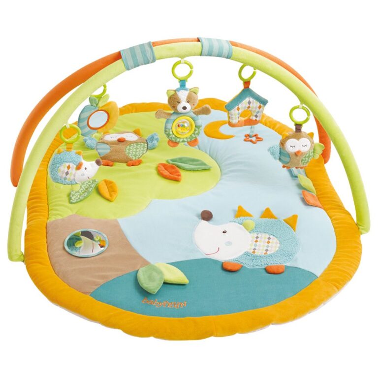 Brevi Forest 3D Activity Gym Playmat - Interactive & Plush, Mirrored & Musical Toys, Hypoallergenic Fabrics, 0M , 85x110cm