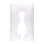 Moon – Full Body Pregnancy Pillow with Washable Cotton Cover – White