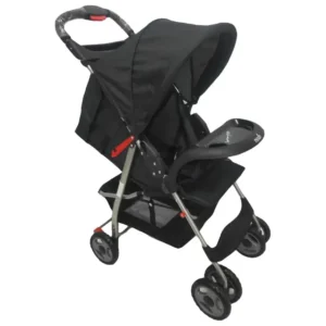 Moon – Bezik One Fold Stroller – Black