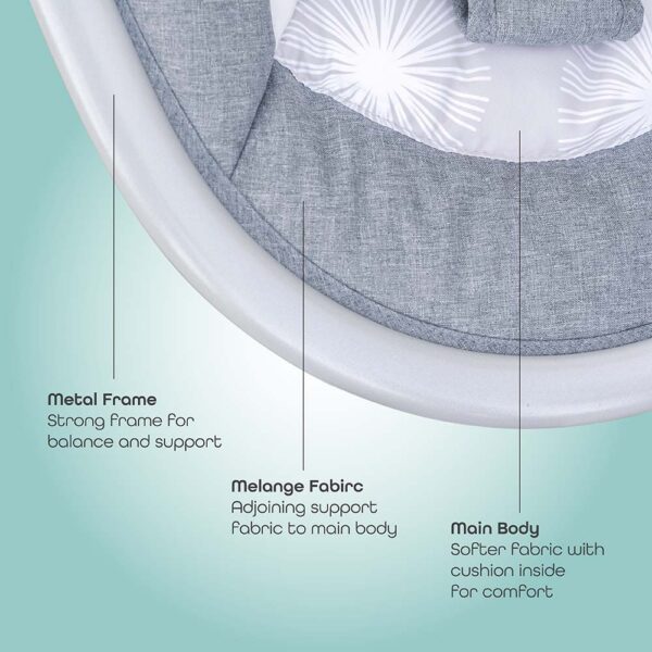 Moon – Musical Baby Swing – Grey