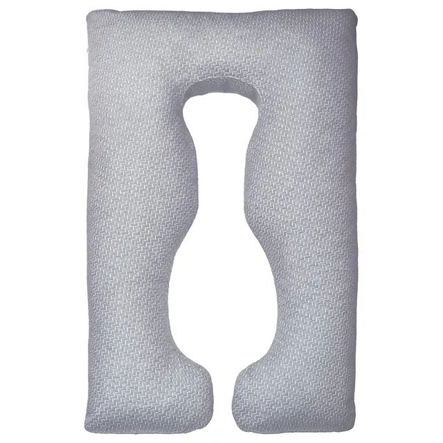 Moon Bamboo U Shaped Maternity Pillow - Grey