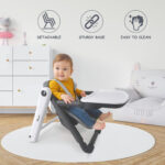 Teknum 3-IN-1 Kids Foldable Dining Booster Chair – Grey