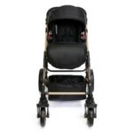 Teknum – 3-in-1 Pram Stroller Sleeping Bassinet Grey and Infant Car Seat